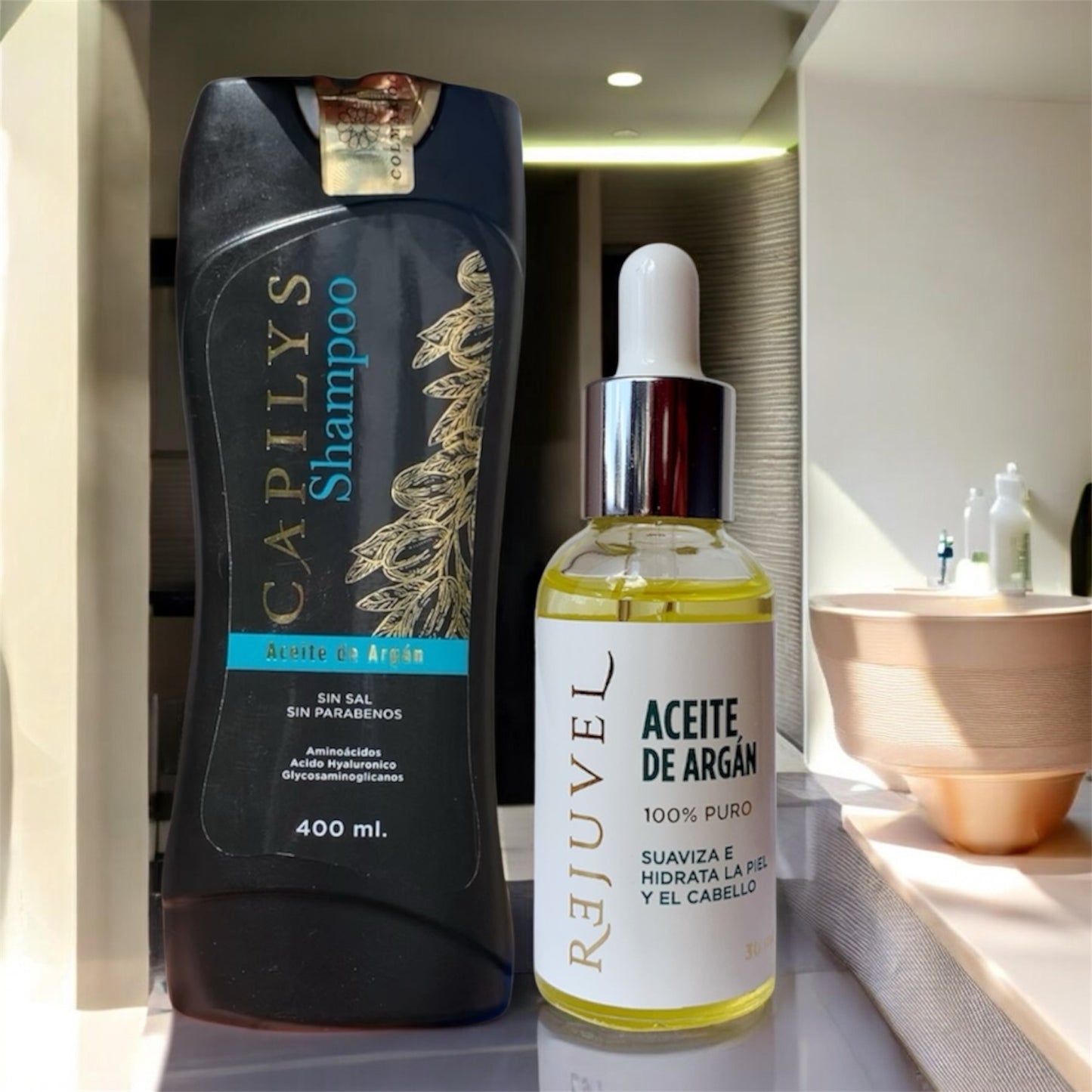 ACEITE DE ARGAN + SHAMPOO SIN SAL